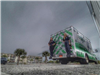 EMS ambulance on a cloudy day