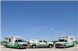 EMS ambulances and a truck