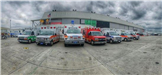 Row of ambulances