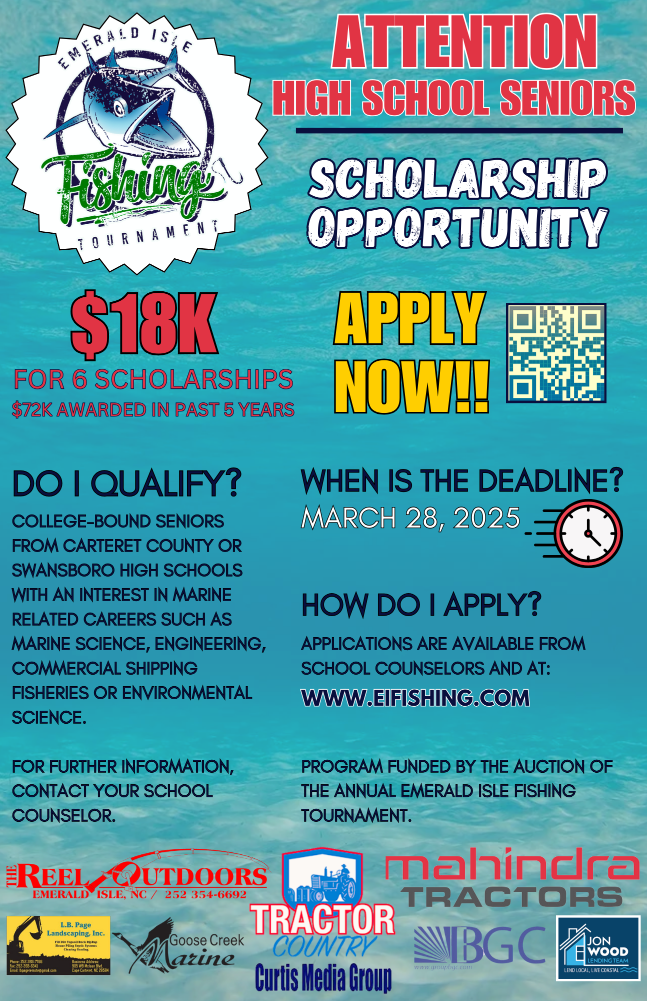 EIFT Scholarship Poster 2025 (11 x 17 in)
