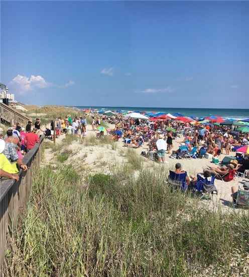 Large crowd at a festival
