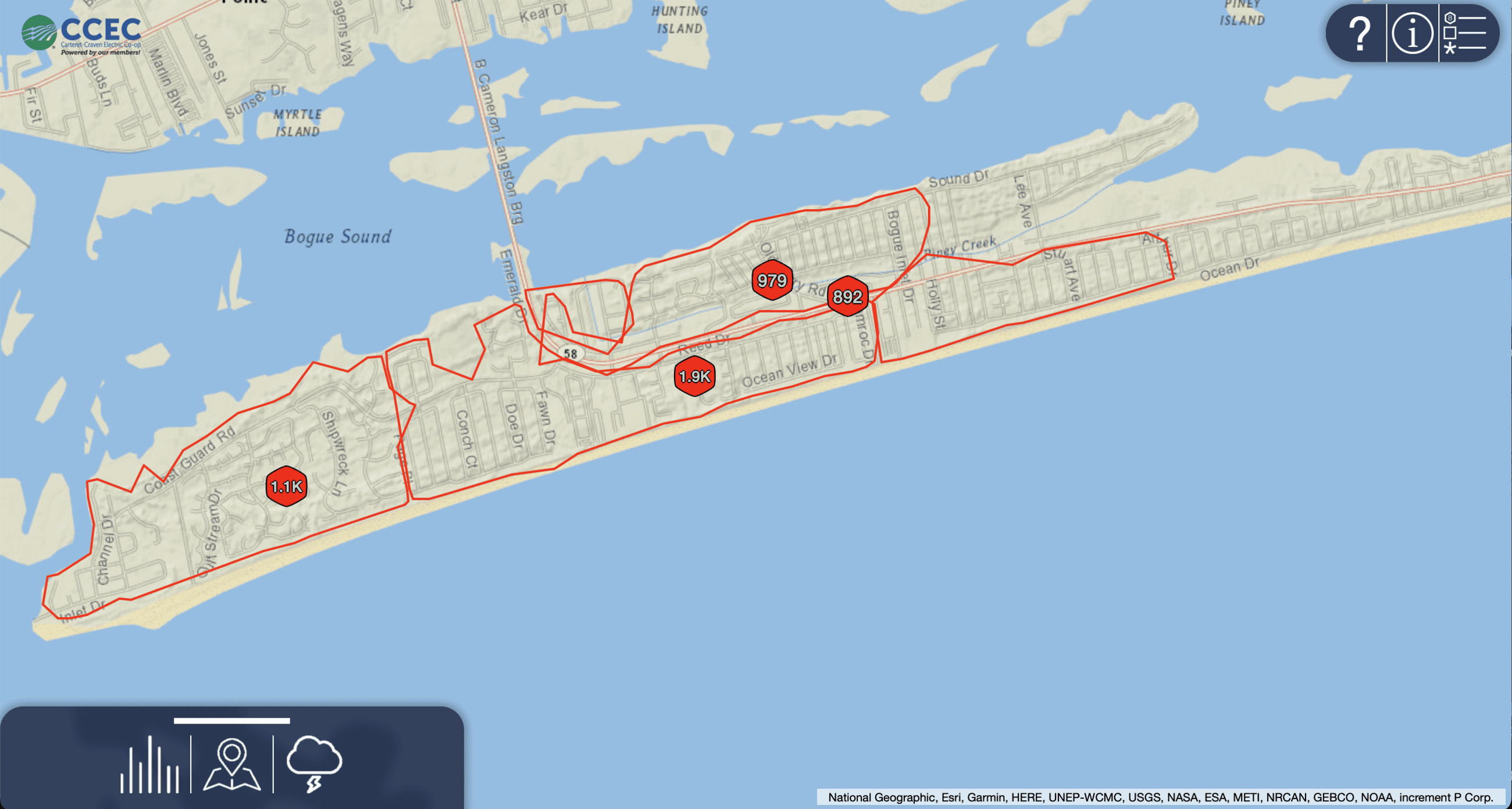 CCEC Outage Map 2022-07-03 at 9.12.32 AM