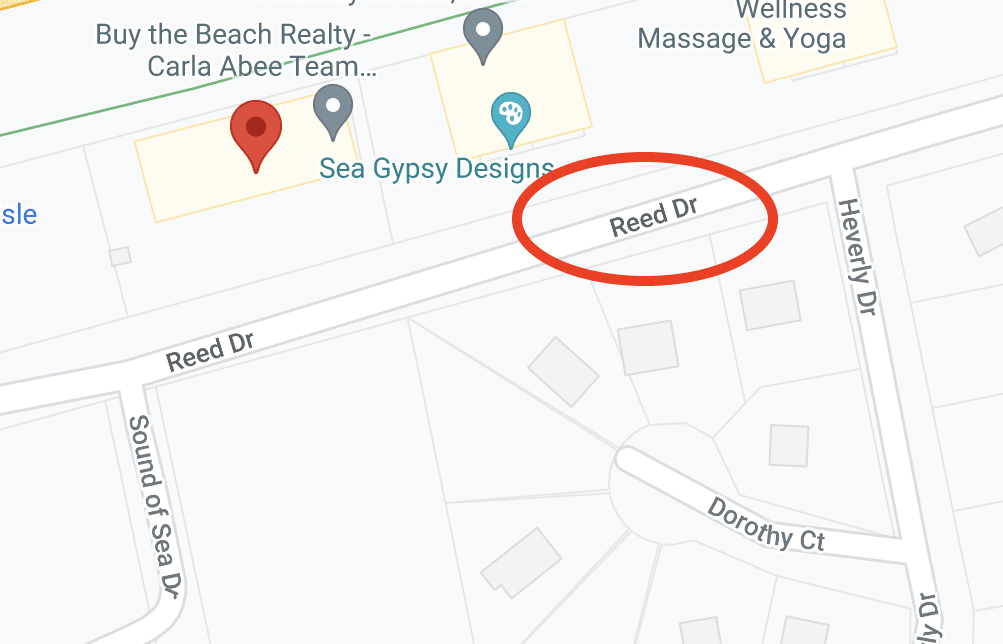 Google Maps Image with Red Circle